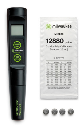 Conductimetro Tds Temperatura 3en1 A Prueba De Agua Ec60