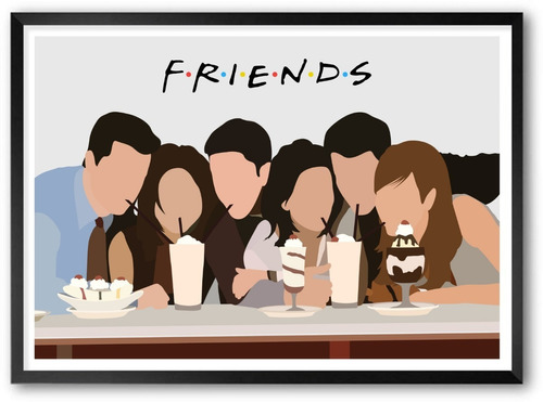 Cuadros Poster Minimalista - Serie Friends - 20x30cm