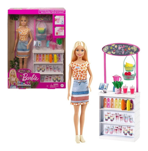 Barbie Bar De Vitaminas Playset Com Acessórios Mattel Grn75