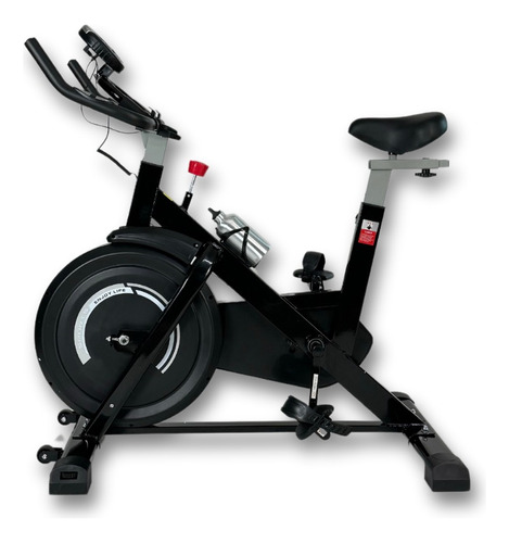 Bicicleta De Spinning Rise Fija  8kg De Inercia Color Negro