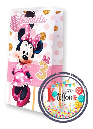 Bolsas Golosineras/sorpresitas Minie Con Golosinas