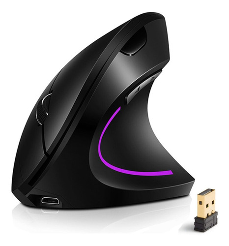 Mouse Ergonomico Vertical Inalambrico 2.4g Recargable Usb