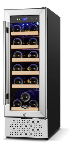 Tylza Refrigerador De Vino De 12 Pulgadas, Capacidad De 18 B