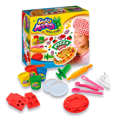 Juego De Masa Infantil Pizza Party Duravit Plastilina