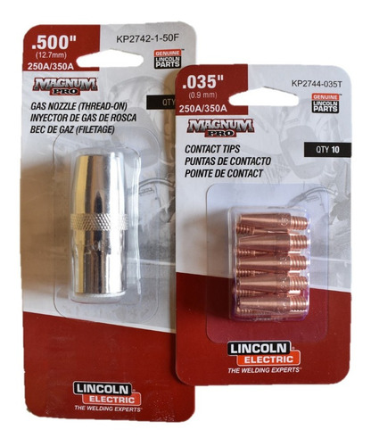 Consumibles Antorcha Mig 250 L Tobera Y Puntas 035 Lincoln