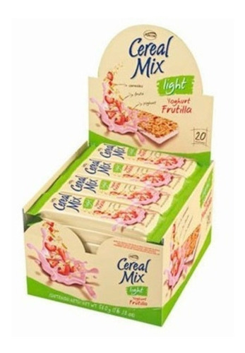 Barra Cereal Mix Light Frutilla X20u- Oferta- Kioscofull7x24