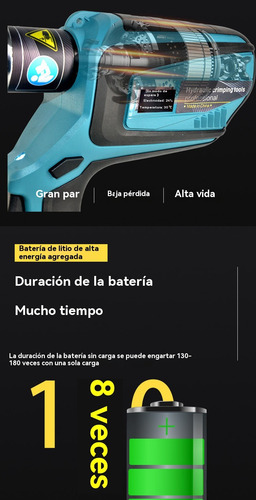 Ez-400 Alicates Hidráulicos Eléctrico Engarzado Continuo 12t
