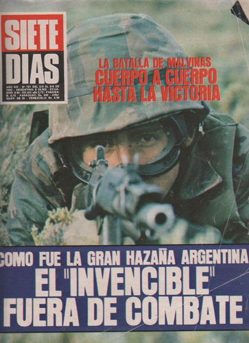 Revista Siete Dias * Guerra De Malvinas, Vilas, Perciavale