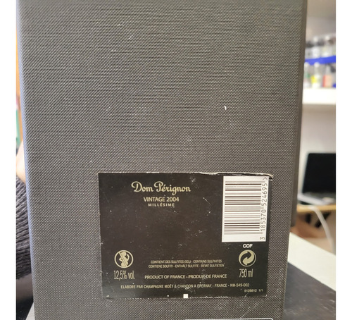 Champagne Dom Perignon Vintage 2004 -estuche Don Perignon