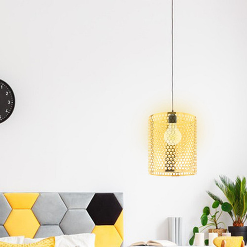 Metal Hollow Out Lampshade Hanging Pendant Estilo A Estilo A