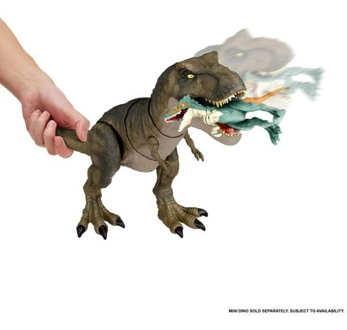 Imagen 5 de 7 de Dinosaurio Jurassic World Dominion T Rex Con Sonidos 53 Cm