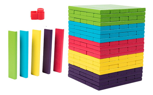 100 Uds. Juegos De Apilamiento De Madera Juegos De Mesa De