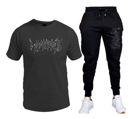 Conjunto Remera Y Pantalon Jogging Lovesick/ Dark/ Unisex