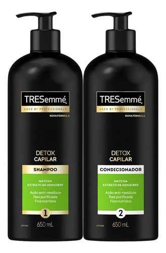 Kit Shampoo E Condicionador Tresemmé Detox Capilar 650ml