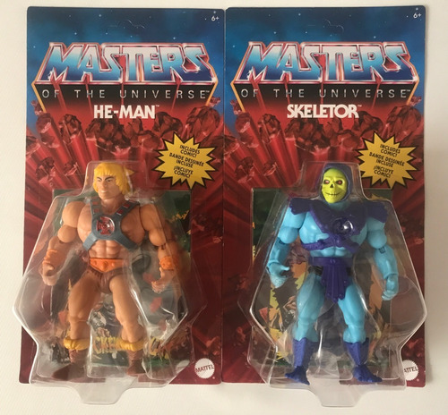4 Figs He-man Y Skeletor Cabeza Vintage Y Retro Motu Origins (Usado)