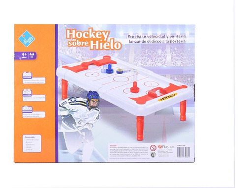 Imagen 5 de 8 de Juego De Mesa Hockey Sobre Hielo Tipo Tejo Duende Azul Full