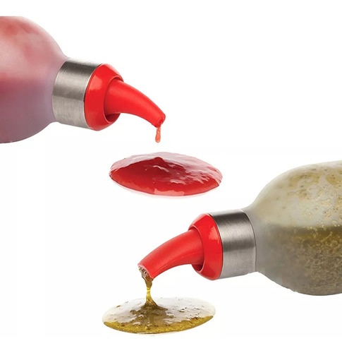 3 Botellas Dispensadoras De Condimentos Para Salsa Cocina