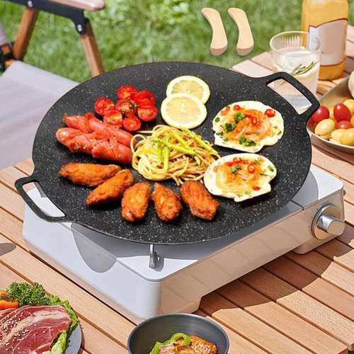 Compatible Sartén De Parrilla Coreana Barbacoa De Barbacoa