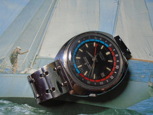 Seiko Antigo Navigator Timer Gmt 6117 6410 Cal 6117b 1972