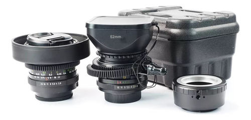 Lentes M42: Pentacon 29mm + Helios 44m6 Anamorfakes + Adapt. M42 Preto (Usado)