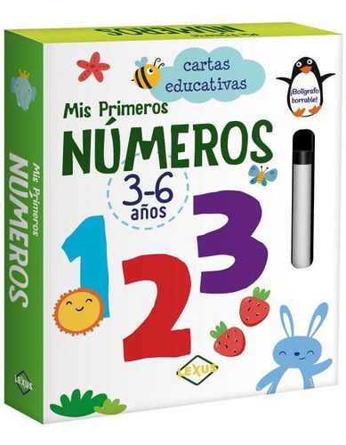 Cartas Educativas Mis Primeros Números Libro,cartas, Plumón