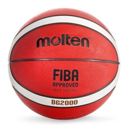 Imagen 4 de 10 de Pelota Basquet Molten Bg2000 Caucho Fiba N°7 Basket Nba