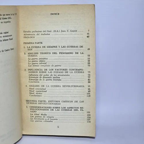 Antiguo Libro La Guerra Revolucionaria Baufre Ro 2428 (Usado)