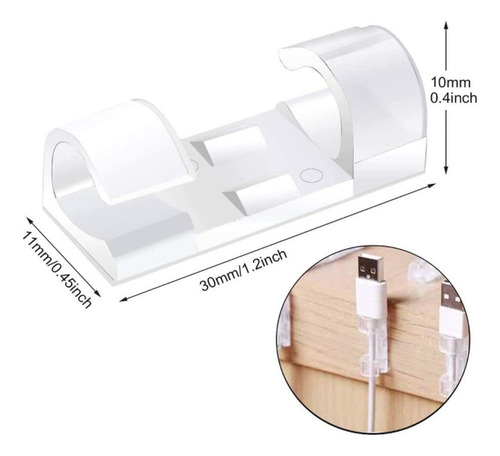 I Kit De Clip Organizador De Cables Y Cables De 120 Piezas