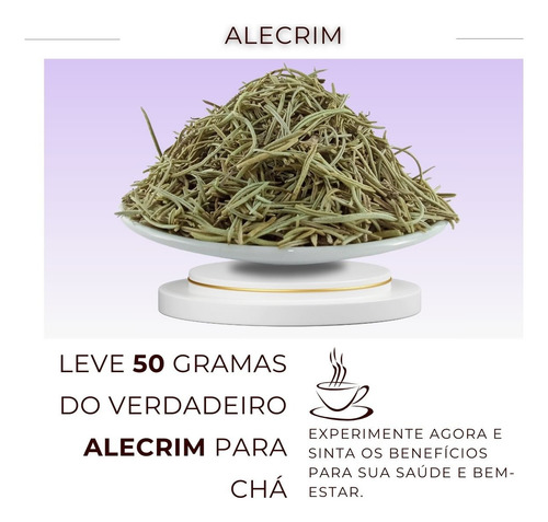 Chá De Alecrim Da Horta | Puro Rosmano-comum | Folhas Seca