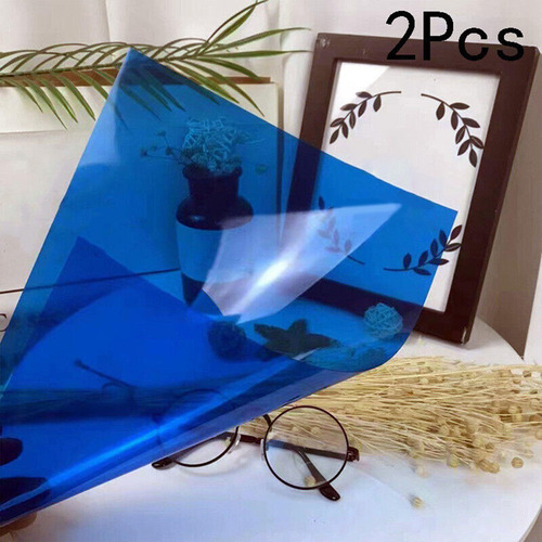 D Juego De Láminas De Pvc Translúcido Compatible Con Azul