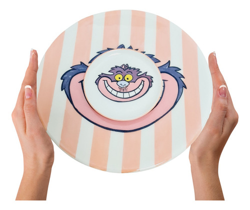 Plato Cerámico Cheshire De 27 Cm De Diámetro Con Posavasos