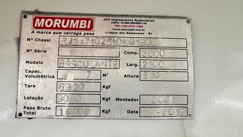 Vw 17230 Ano 2020 Caminhão Toco Caçamba Bascula