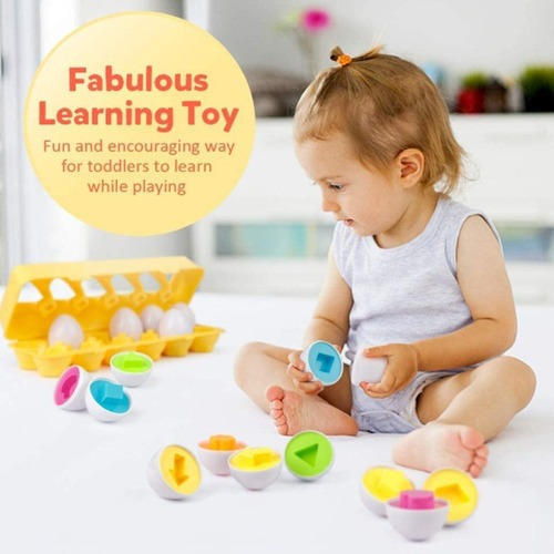 W Brinquedo Educativo De Ovo De Páscoa De Forma Geométrica