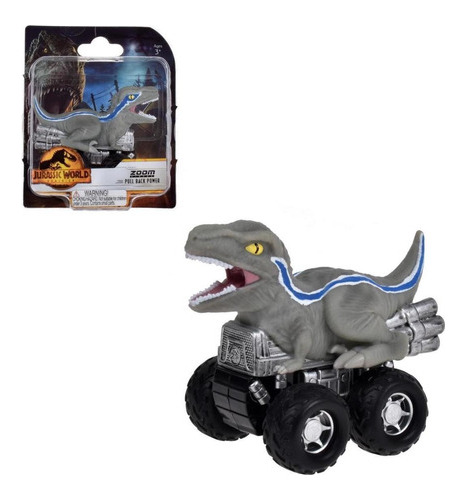 Dinosaurio Vehiculo Pullback Jurassic World Dominion - Blue