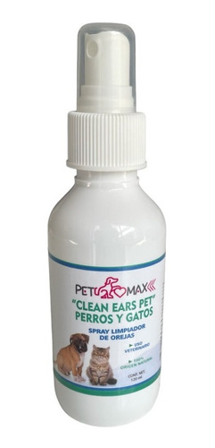 Spray Limpiador De Orejas Para Perros Y Gatos 100% Natural 