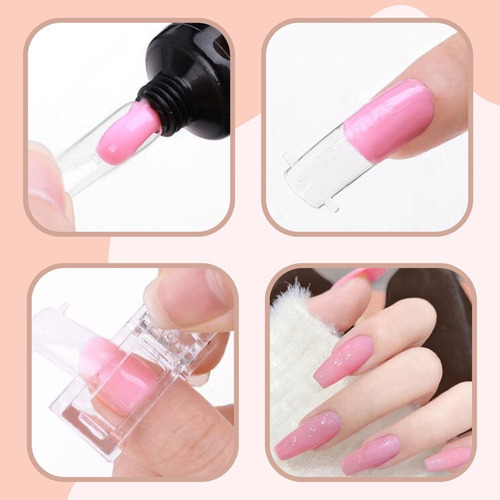 Set Accesorios De Uñas De Polygel Para Manicura Tips Pinzas