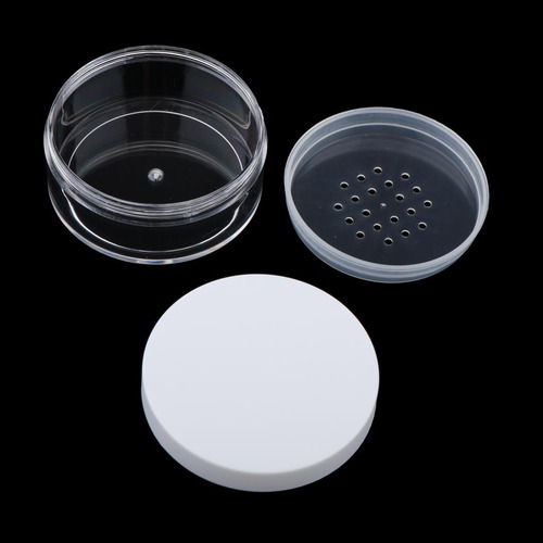 6x 50g Tarro De Plástico Vacío Caja Forma Forma Forma Para