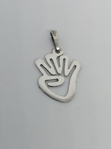 Dije Mano Vota 4 Plata 925 Ley Garantizada