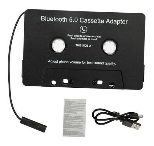 Adaptador De Cassette Bluetooth A Auxiliar Con Batería [u