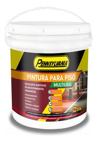 20l Pintura Multiuso Pisos Fachadas Pennsylvania Color Azul