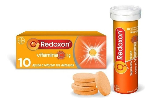 Redoxon Vitamina C X 10 Comp. Efervescentes 1g - Bayer® Sabor Naranja