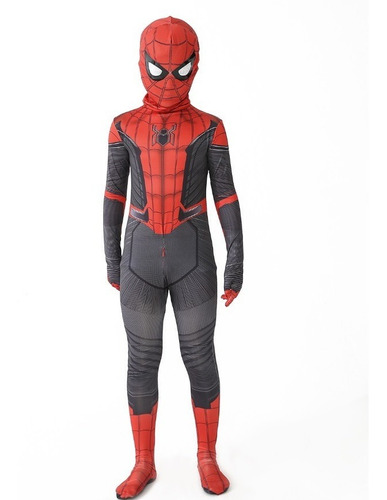 Imagem 2 de 8 de Fantasia Infantil Homem-aranha Longe De Casa Com Máscara