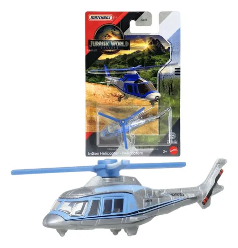 MATCHBOX JURASSIC WORLD REBIRTH - Lot De 2 - Hélicoptère et Off-Road