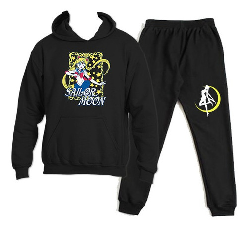 Buzo Conjunto Estampado Sailor Moon V2 Anime