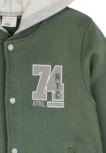 Chaqueta Day To Day Verde Niño Ficcus 23438