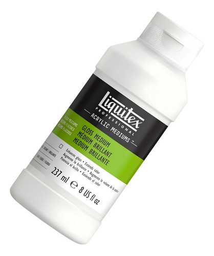 Médium Acrílico E Verniz Brilhante Liquitex 237ml Cor Branco