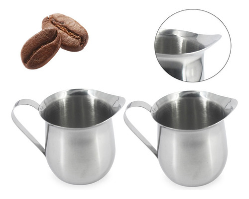 Cafetera Con Leche Y Café Latte De Acero Inoxidable, 3 Onzas