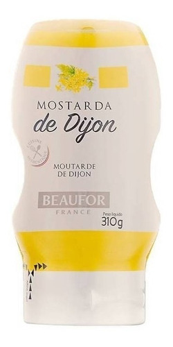 Mostarda Dijon Gourmet Francesa Beaufor Bisnaga Squeeze 310g