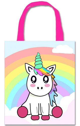 20 Dulceros Ecológicos Unicornio De Colores Fiestas Recuerdo