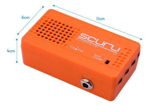 Imagen 5 de 9 de Caline S7 Portátil Guitarra Mini Amplificador Altavoz 3w Con
